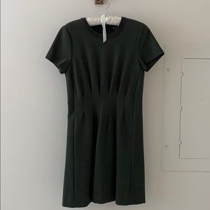 Madewell Parkline Pleated Green Dress